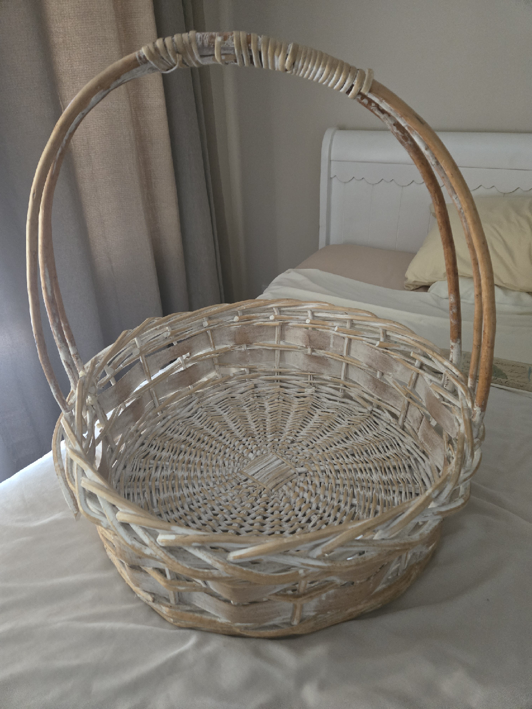 Wicker Basket with Handle