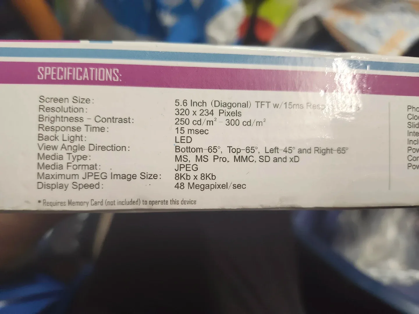 Photoblitz Matsunichi 5.6-inch Digital Picture Frame image indicator(3)