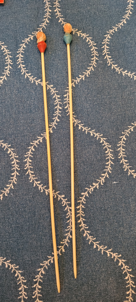 Hand chip-carved knitting needles - photo 5