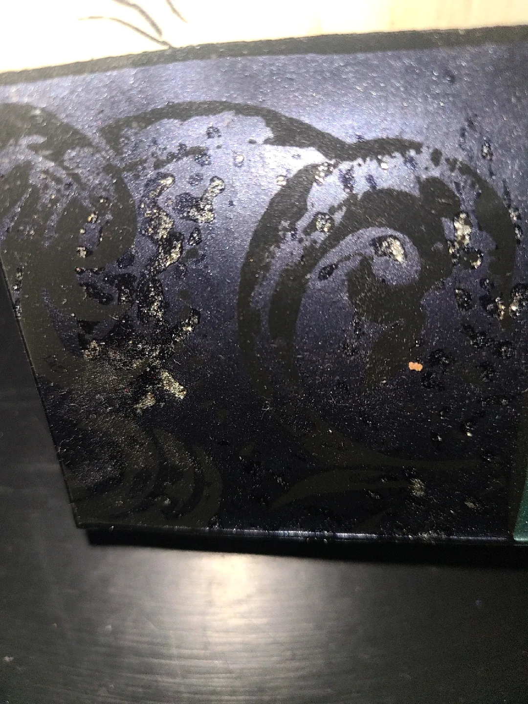 Decorative Butterfly & Floral Glass Tray image indicator(3)