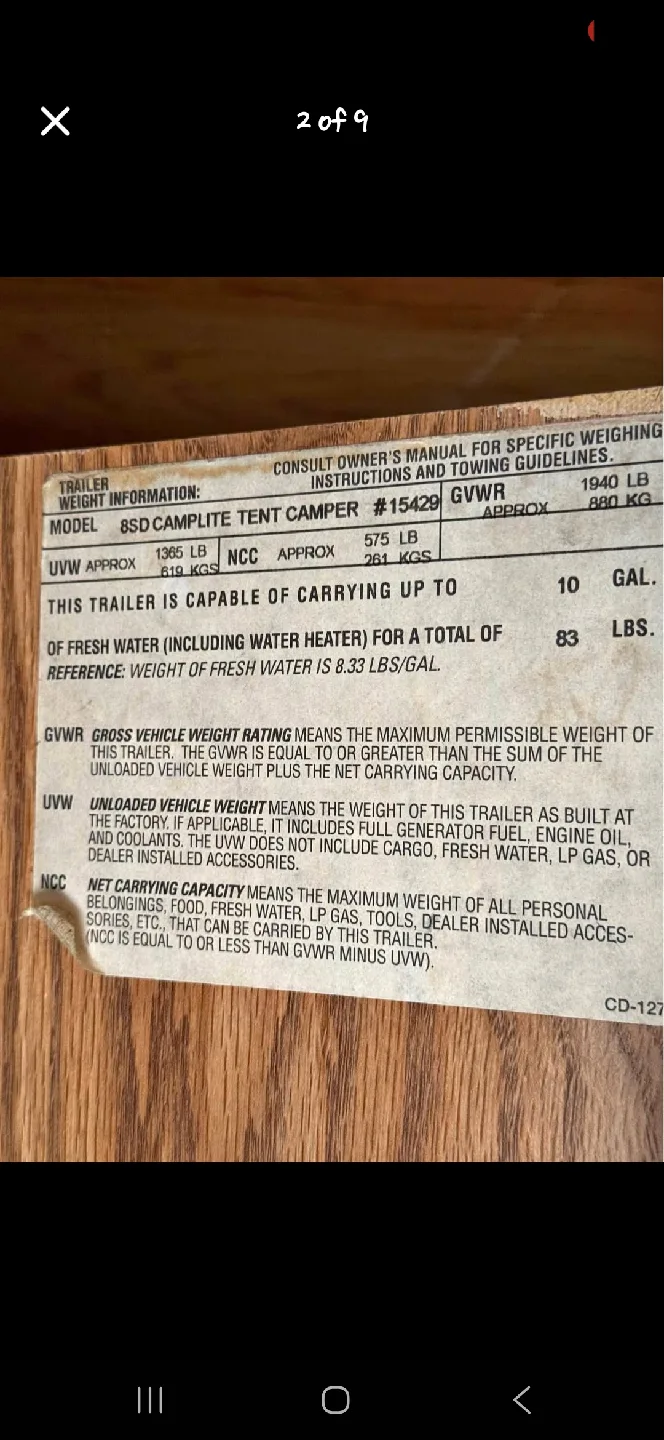 Camplite Pop-Up Camper image indicator(6)