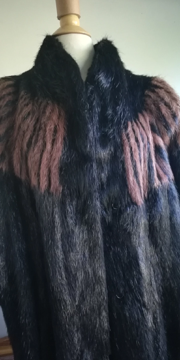 Vintage Fur Coat - Brown and Black - photo 4