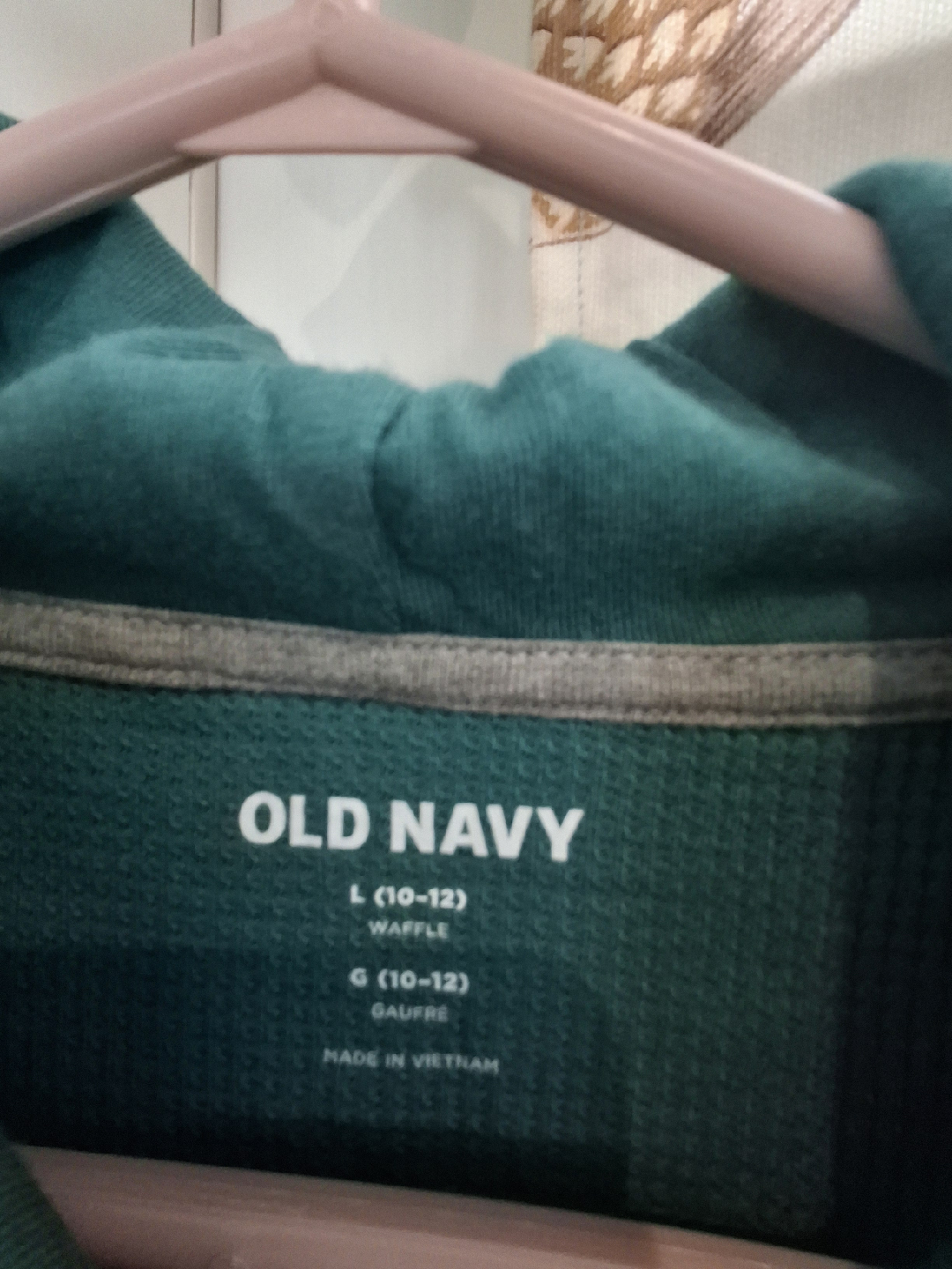 Old Navy Green Explore Hoodie - Size L (10-12) - photo 2