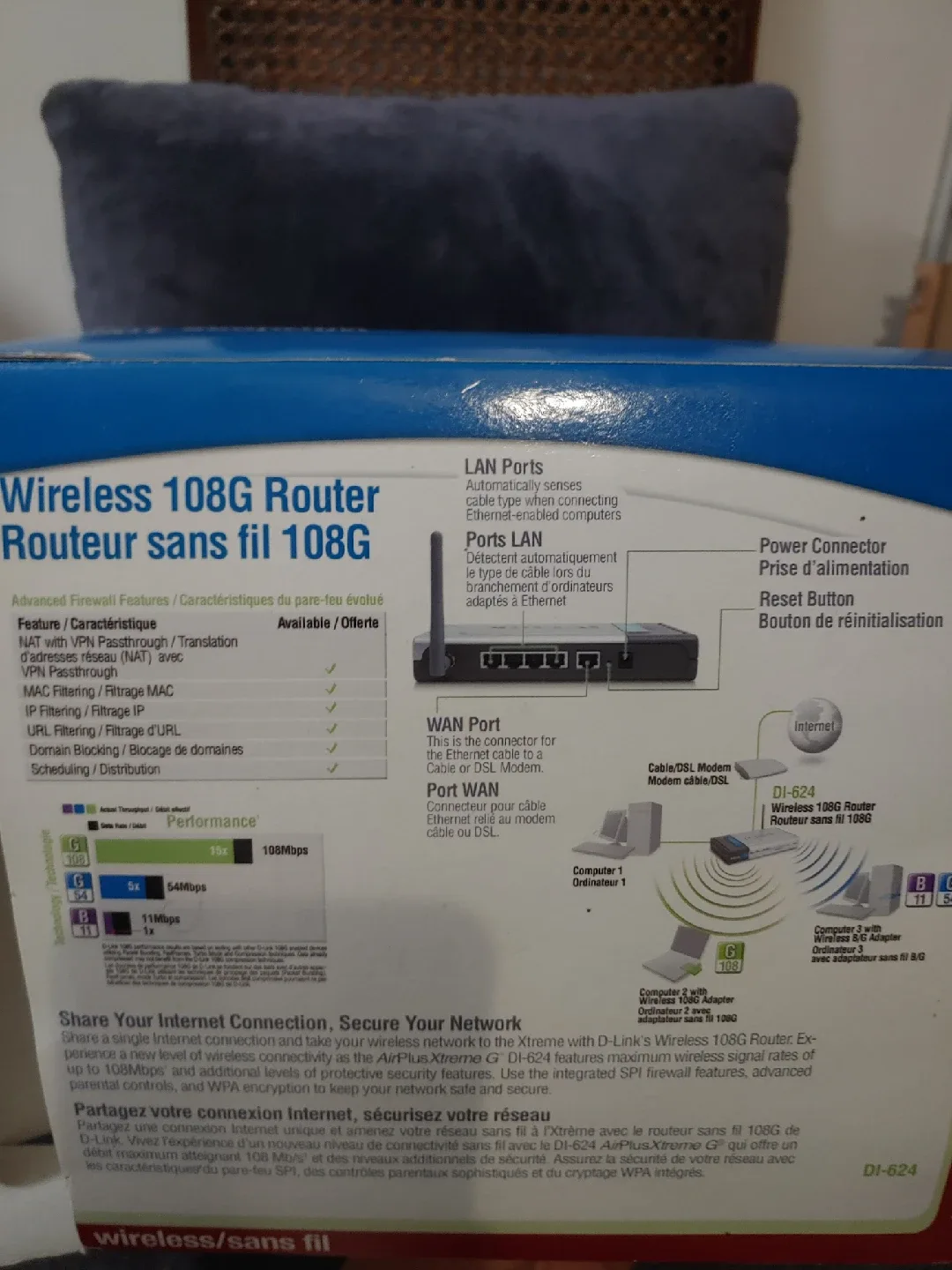 D-Link DI-624 Wireless 108G Router image indicator(2)