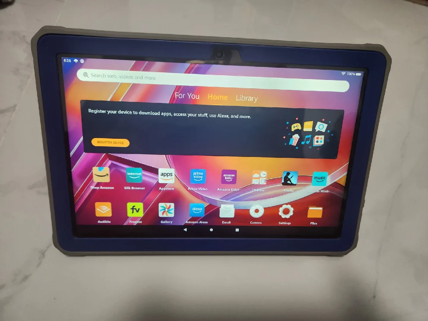 Amazon Fire HD 10 Tablet, Case & 128 GB Micro SD Card. image indicator(3)