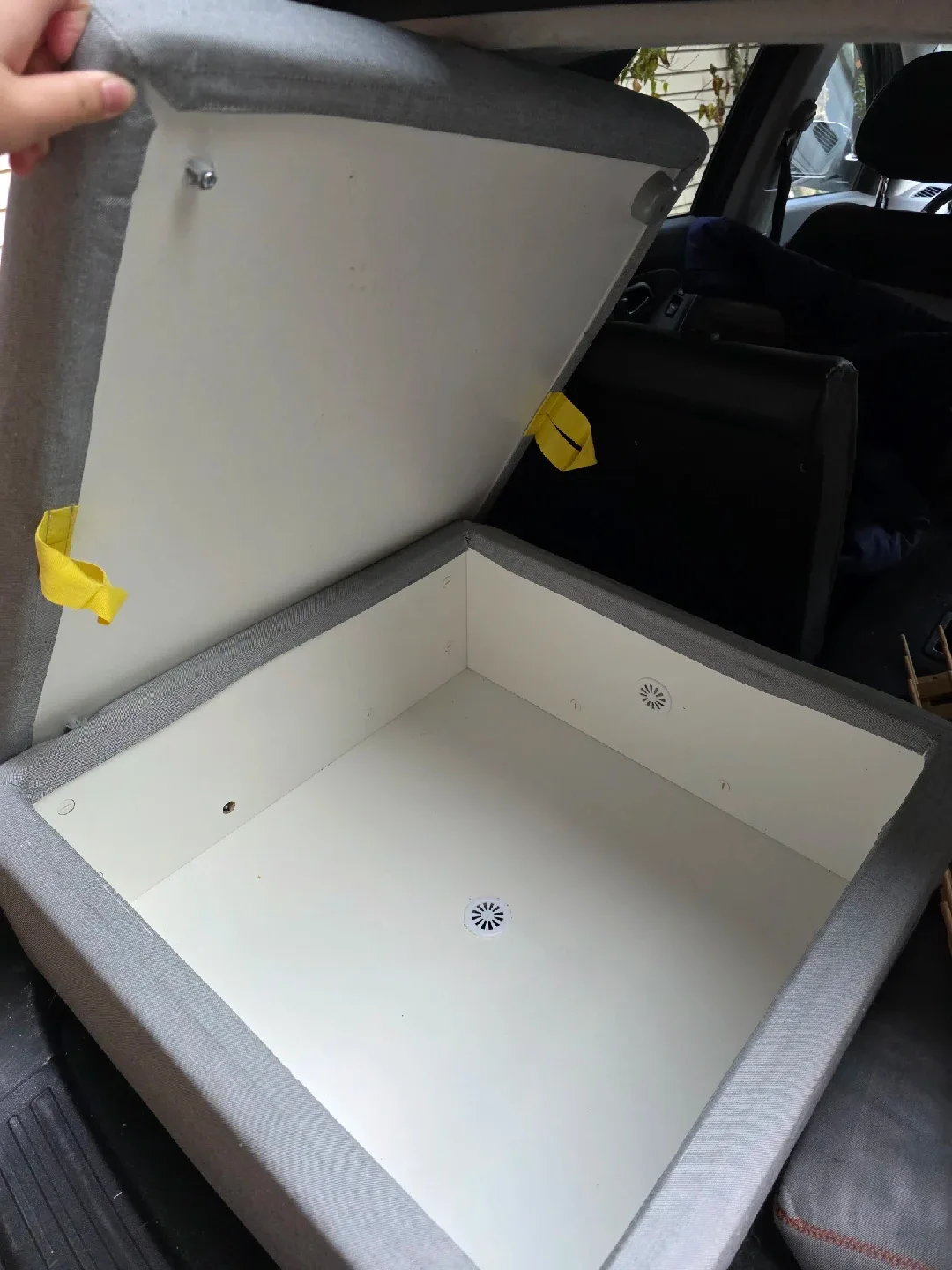 Two Storage Ottoman - Grey image indicator(2)