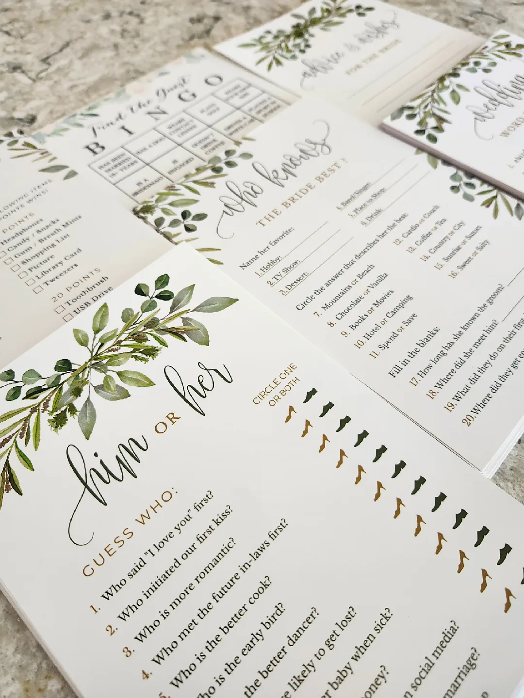 $80 Value, Bridal Shower Bundle, Engagement Shower image indicator(9)