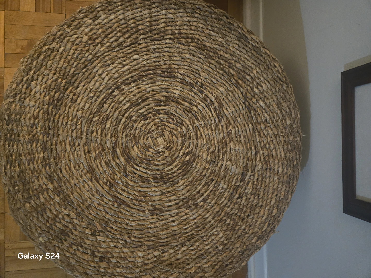 Woven Round Ottoman Footstool - photo 3
