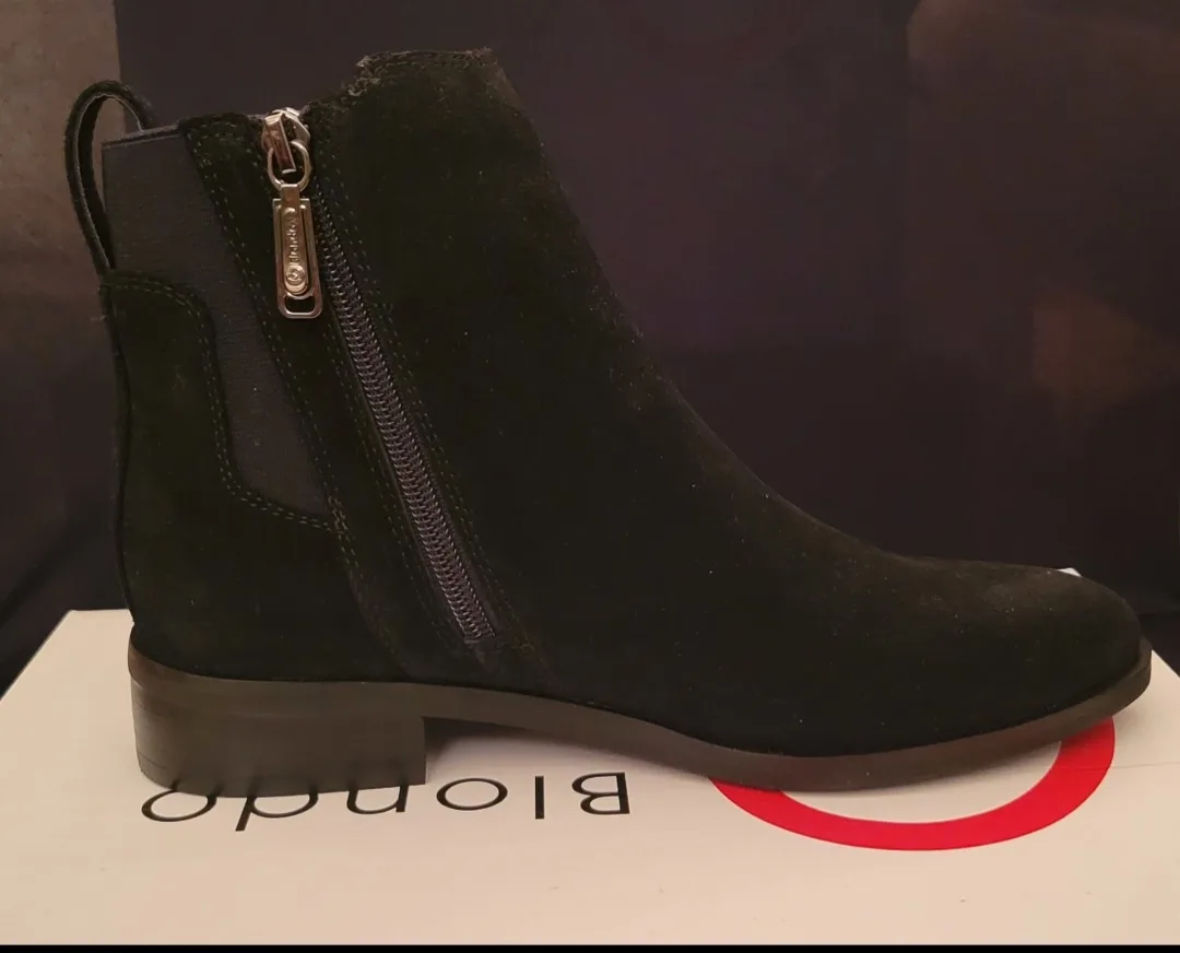 Blondo Waterproof Black Suede Ankle Boots image indicator(4)