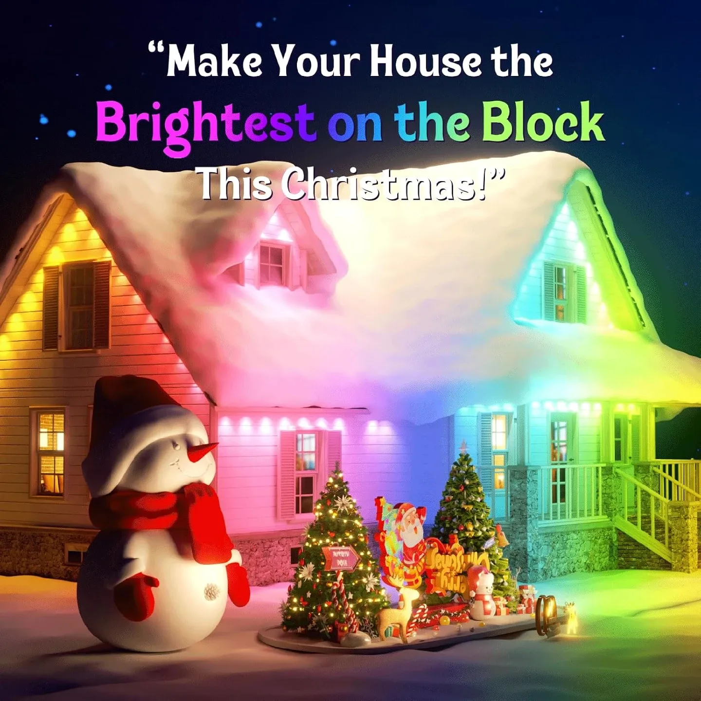 Permanent Outdoor Lights 100FT BNIB image indicator(7)