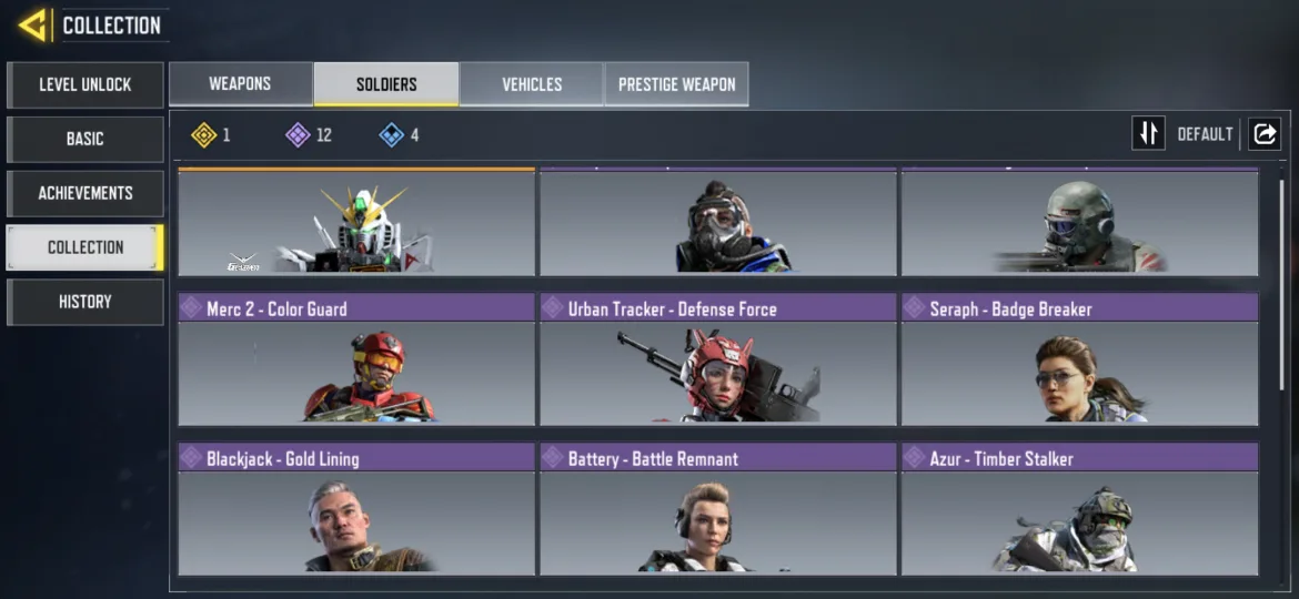 Gundam Mobile Suit COD account for mobile for sale image indicator(7)