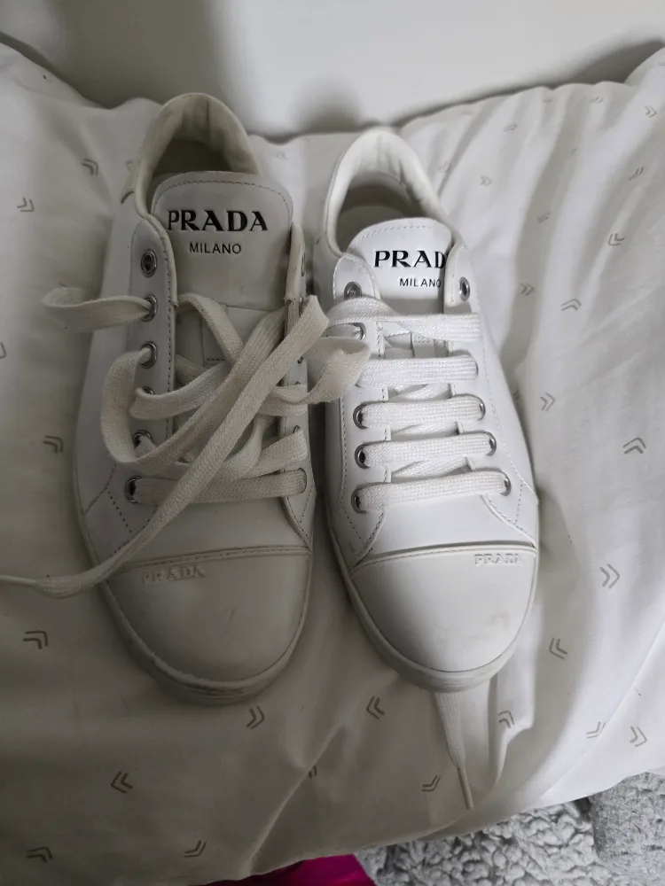 Prada Milano White Sneakers - Size 6 US