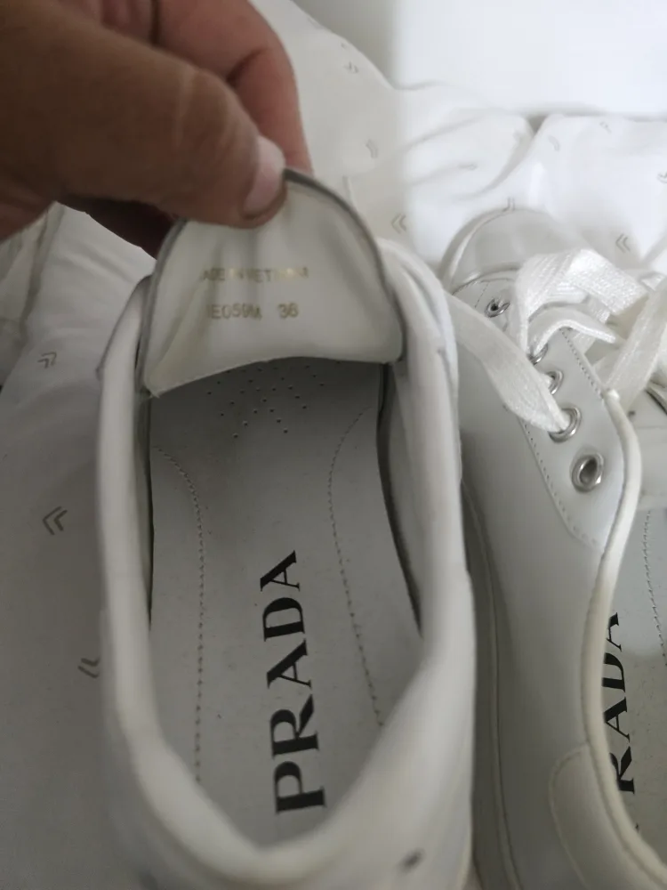 Prada Milano White Sneakers - Size 6 US image indicator(3)
