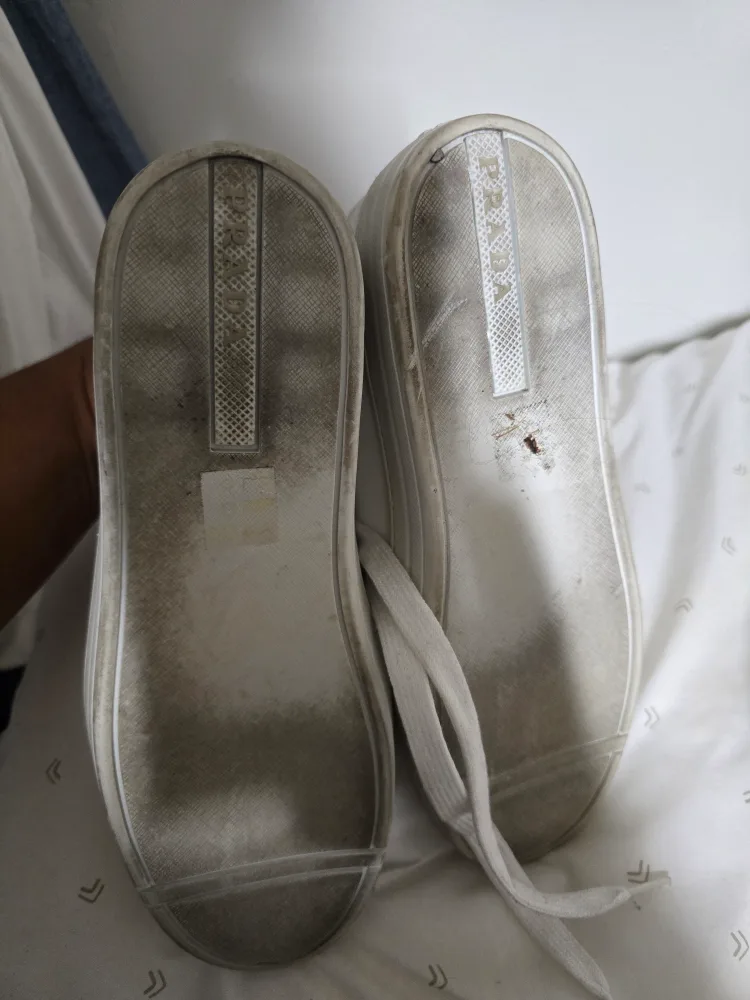 Prada Milano White Sneakers - Size 6 US image indicator(5)