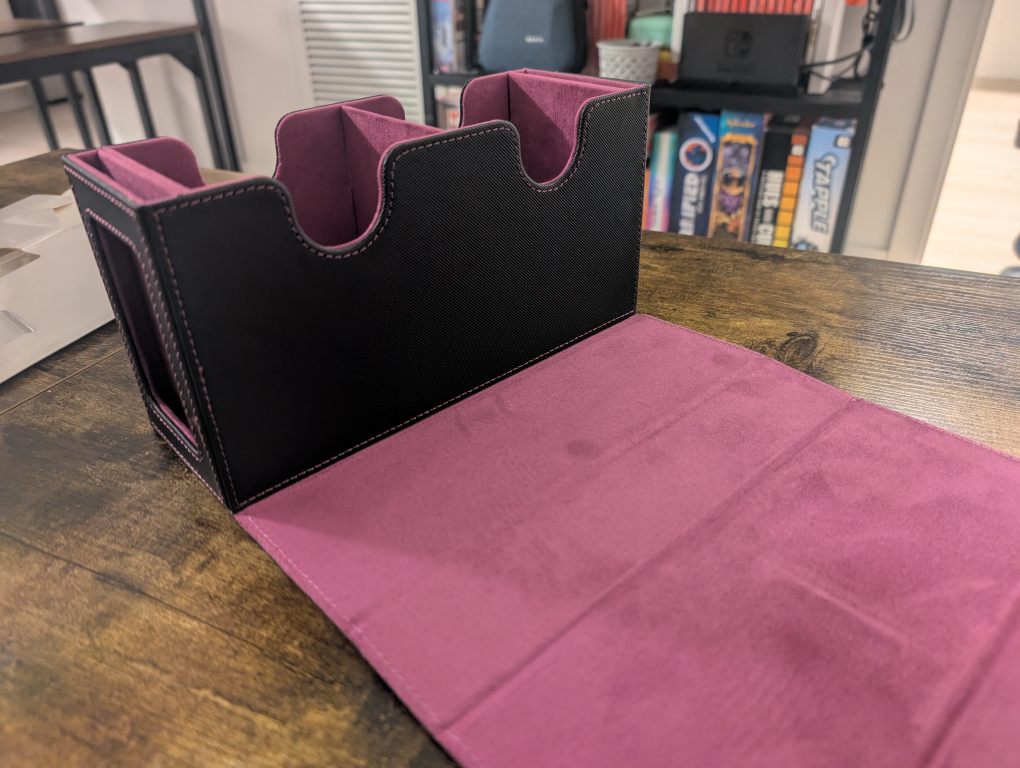 Trading Card Game Deck Box - Black & Purple - photo 3