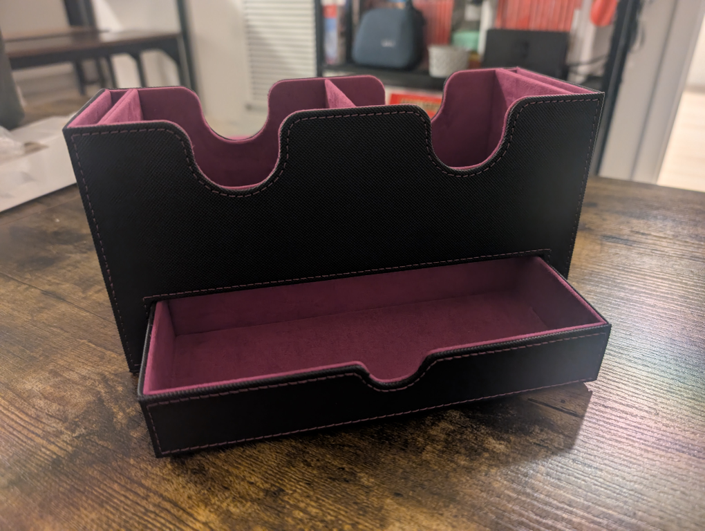 Trading Card Game Deck Box - Black & Purple - photo 4