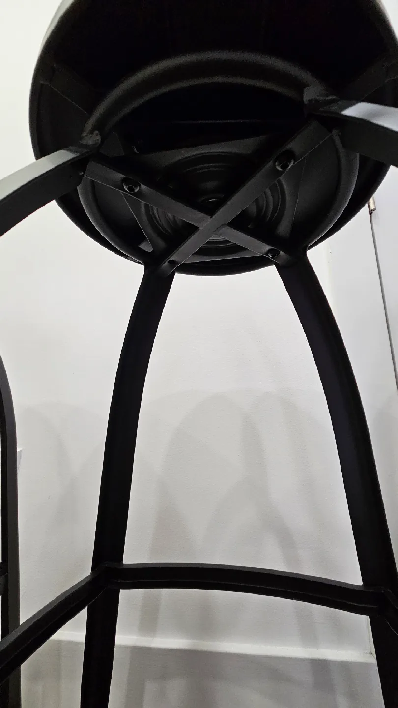 Set of 3 Black Bar Stools image indicator(3)