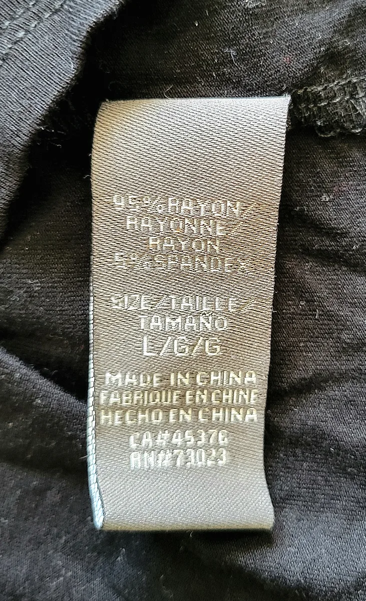 Suzy Shier - Black Cold Shoulder Top - Size L image indicator(4)