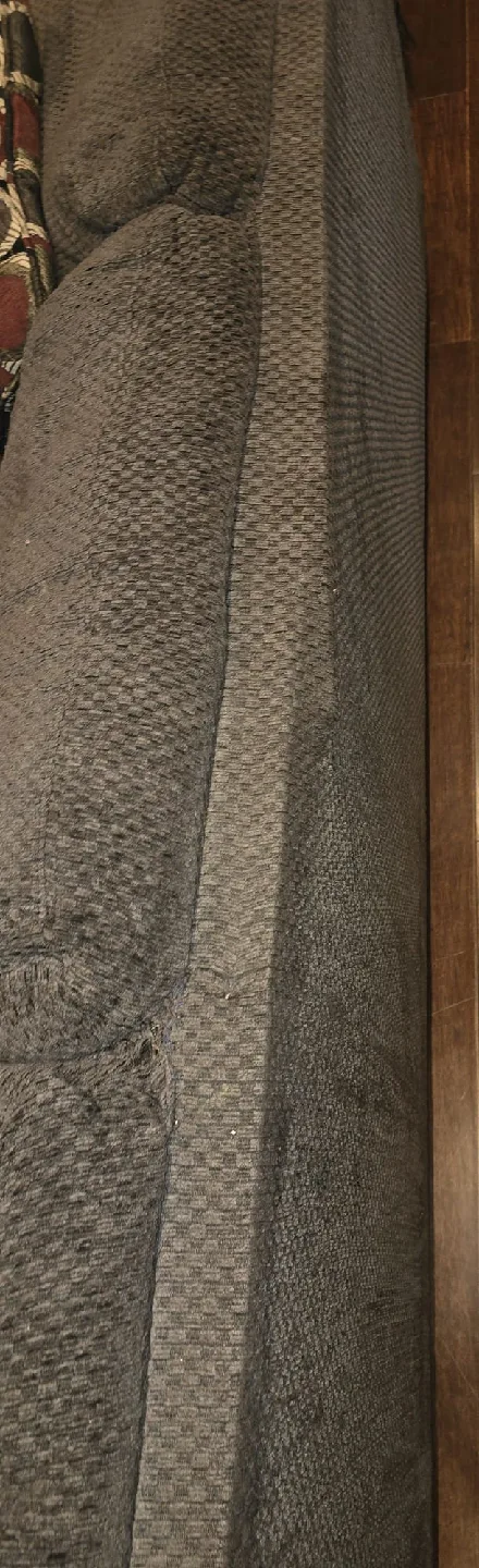 Grey Sectional Sofa - Some Wear (W/Queen size pullout) image indicator(3)