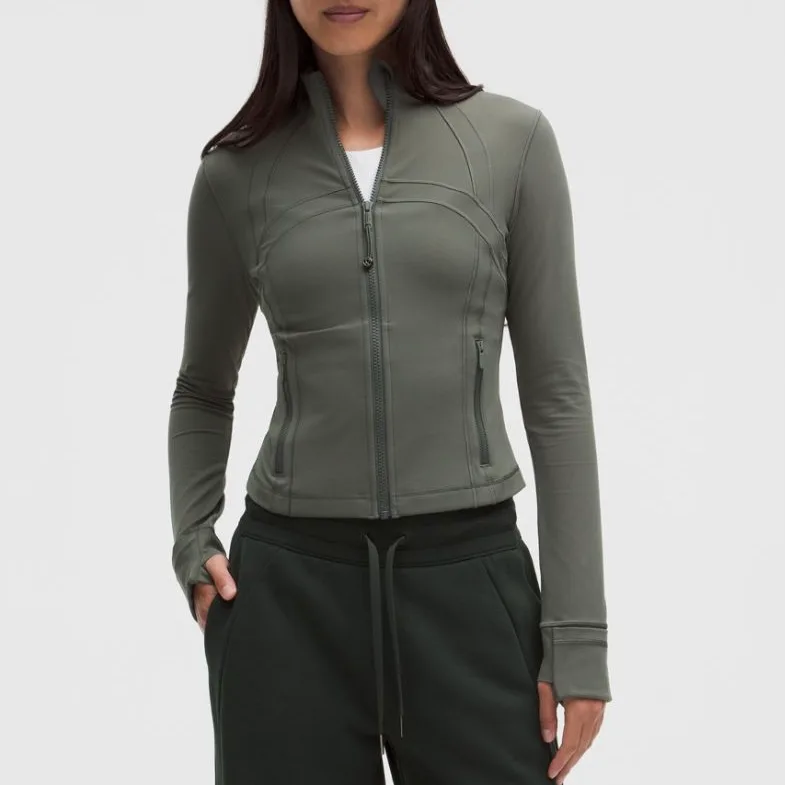NWT Lululemon Defined Cropped Jacket - Size 4, Palm Deco thumbnail