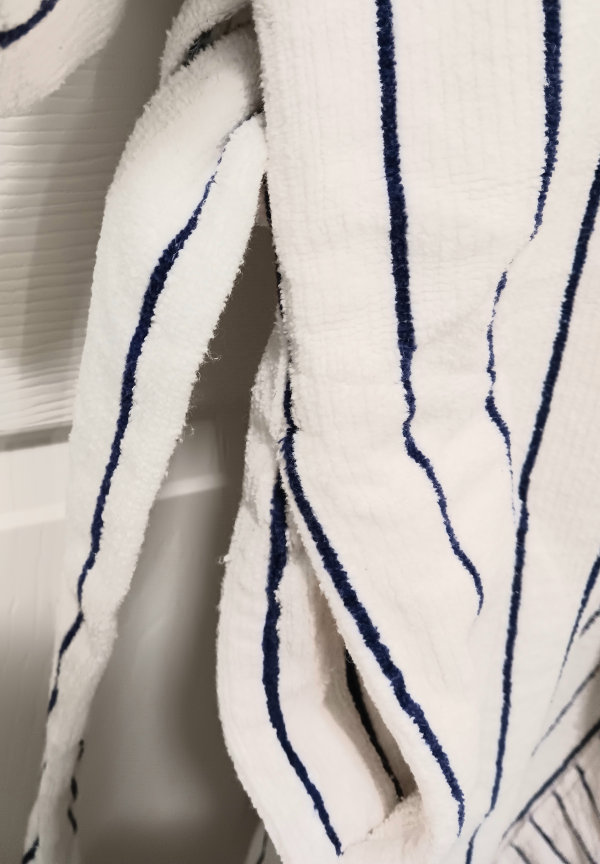 💤White and Blue Striped Robe 3 1/4 Sleeves💤 - photo 3