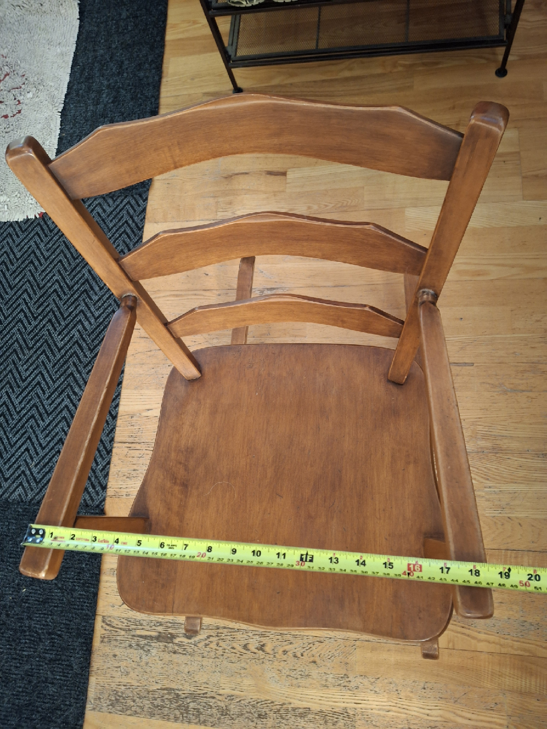 small oak rocking chair - photo 3