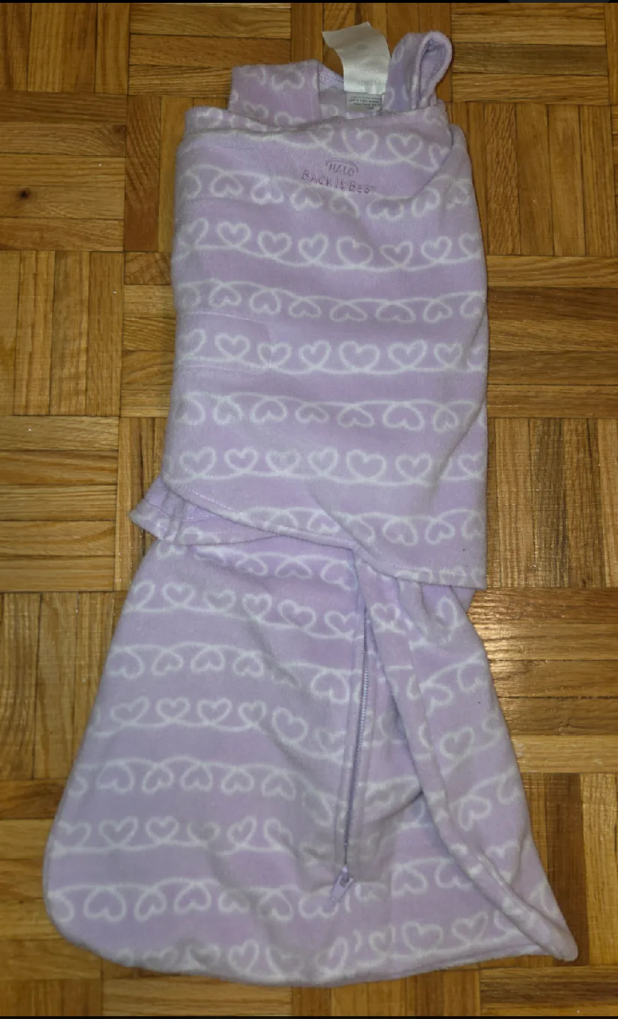 Halo Sleepsack Swaddle - Purple Hearts image indicator(2)