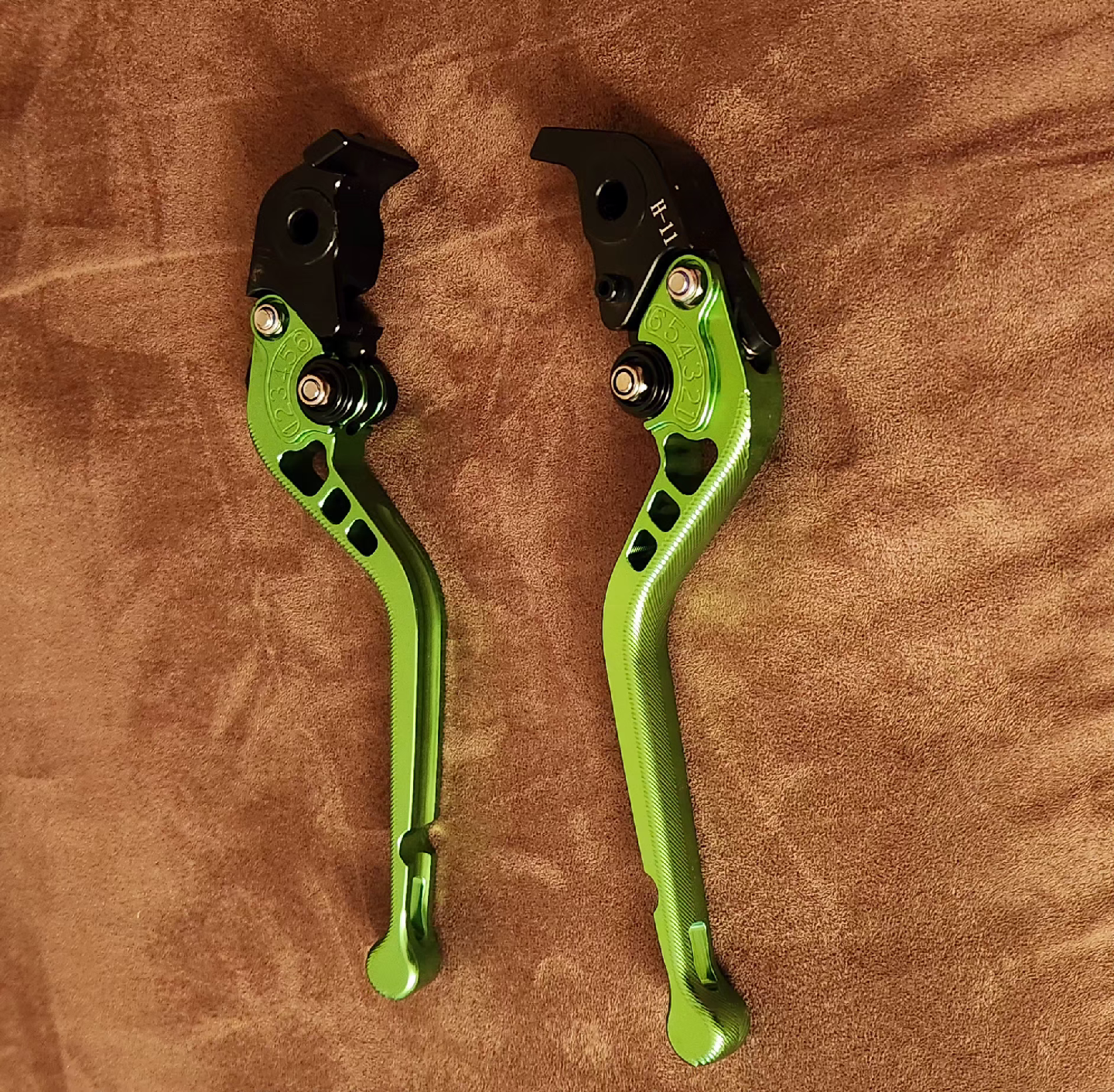 Green Motorcycle Brake/Clutch Levers - photo 2