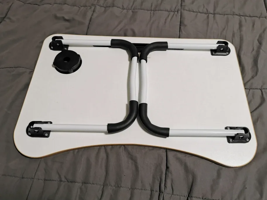 Foldable Laptop Desk with Cup Holder image indicator(3)