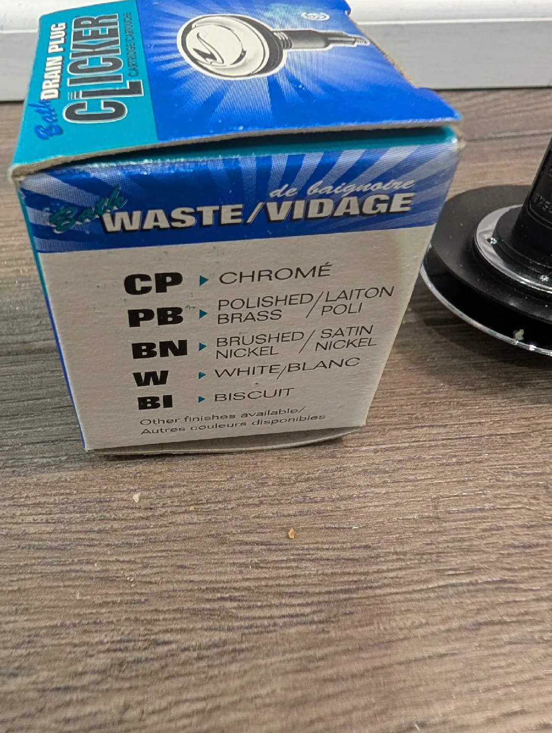 NIB - OS&B Bath Clicker Cartridge Drain Plug image indicator(5)