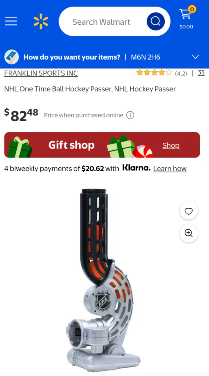 NHL One Time Ball Hockey Passer
