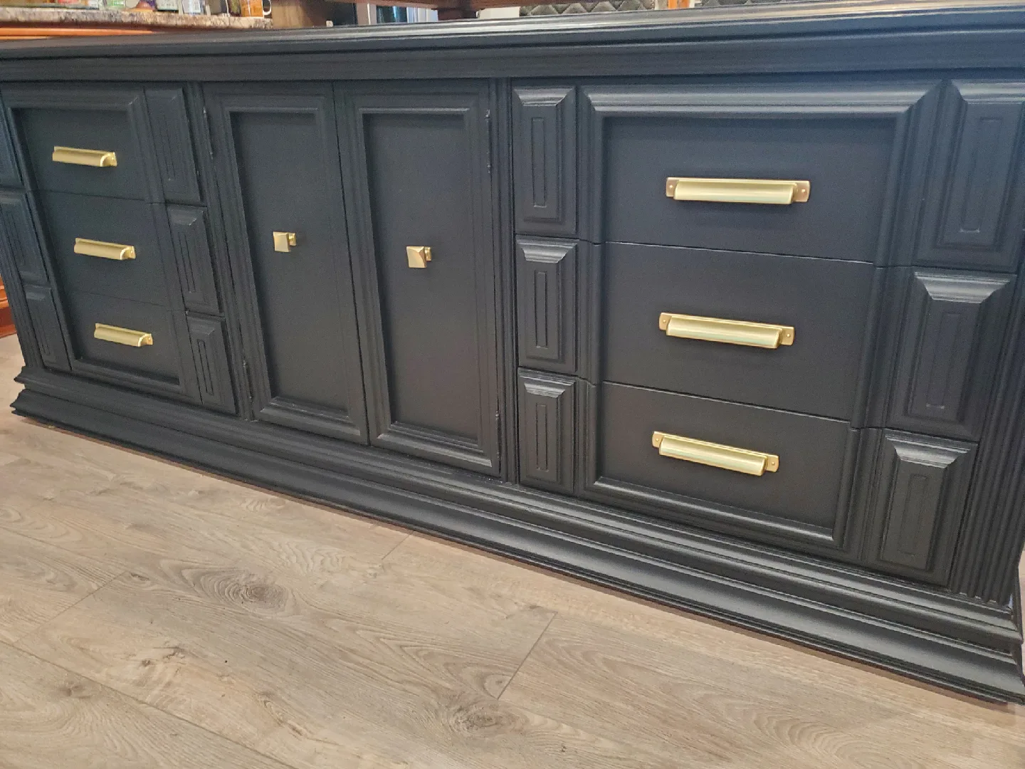 Black Dresser with Gold Handles image indicator(2)