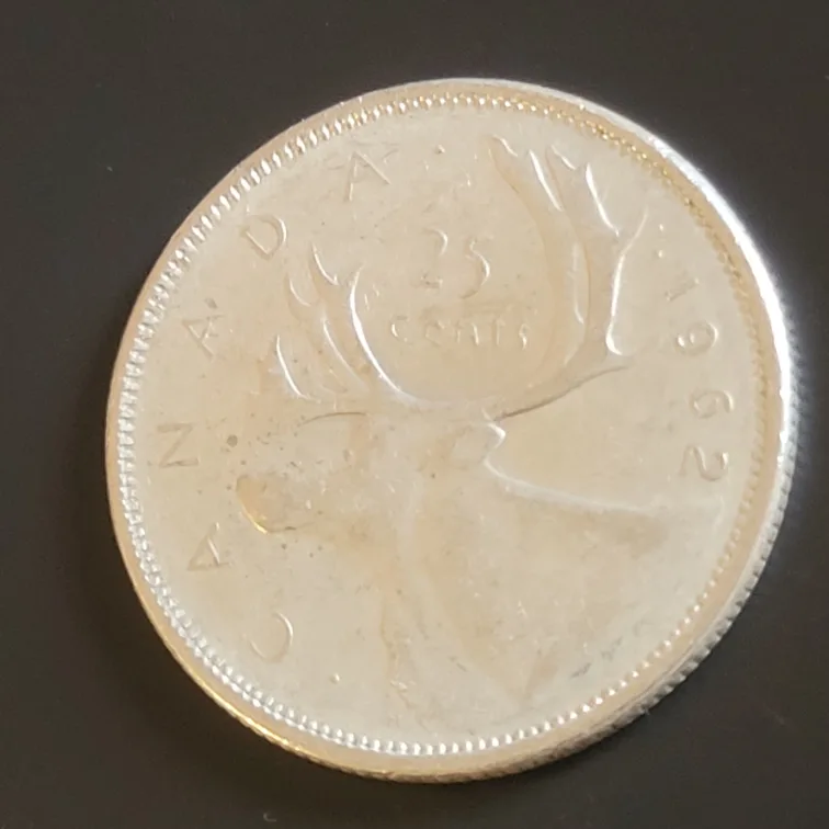 Canadian 1962 25 Cent Coin image indicator(2)