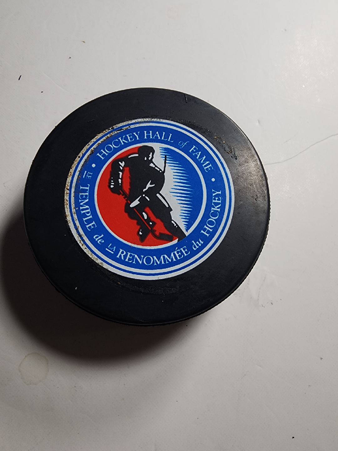 Hockey Hall of Fame & Edmonton Oilers Hockey Puck - photo 2