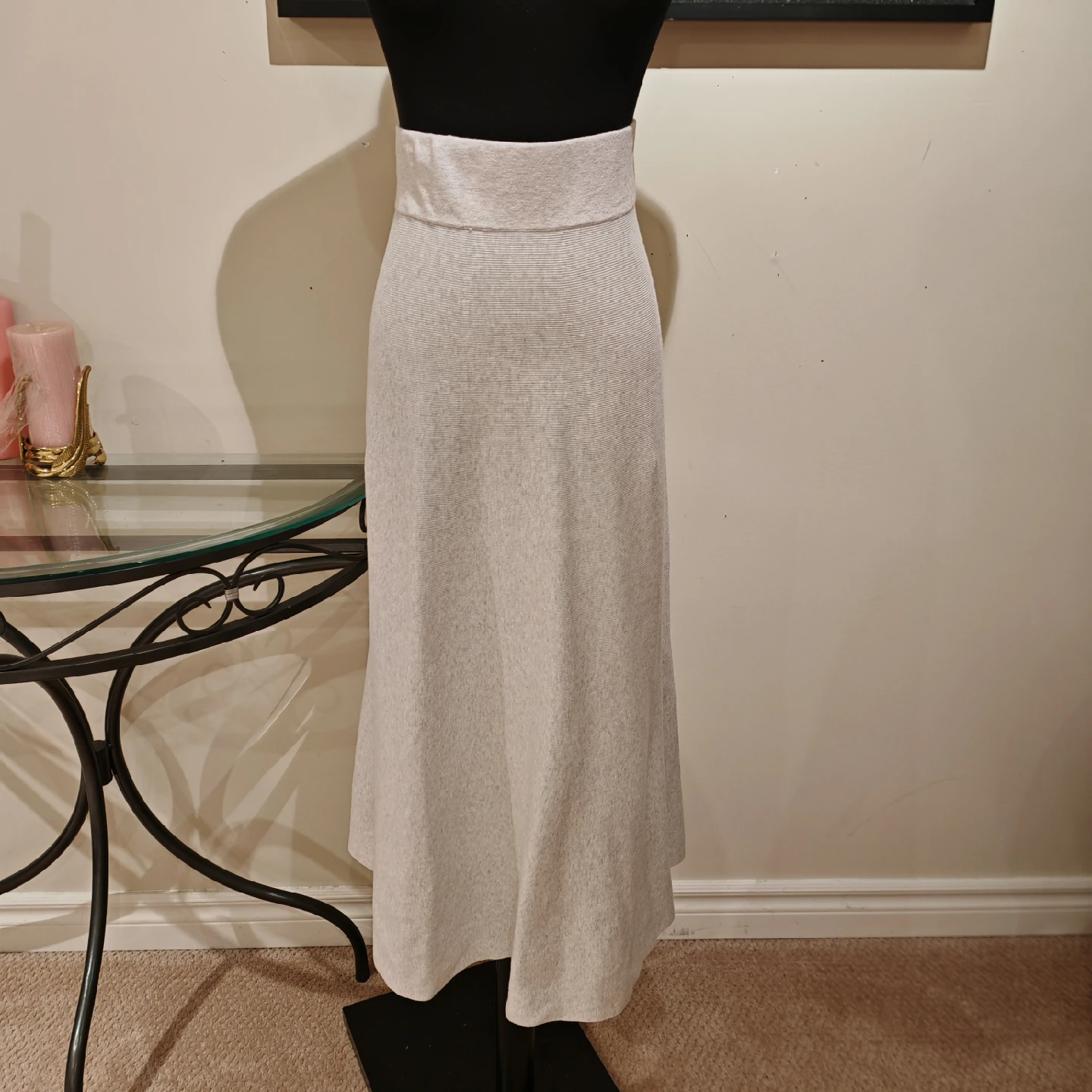 ZaraGrey Knit Midi Skirt - photo 2