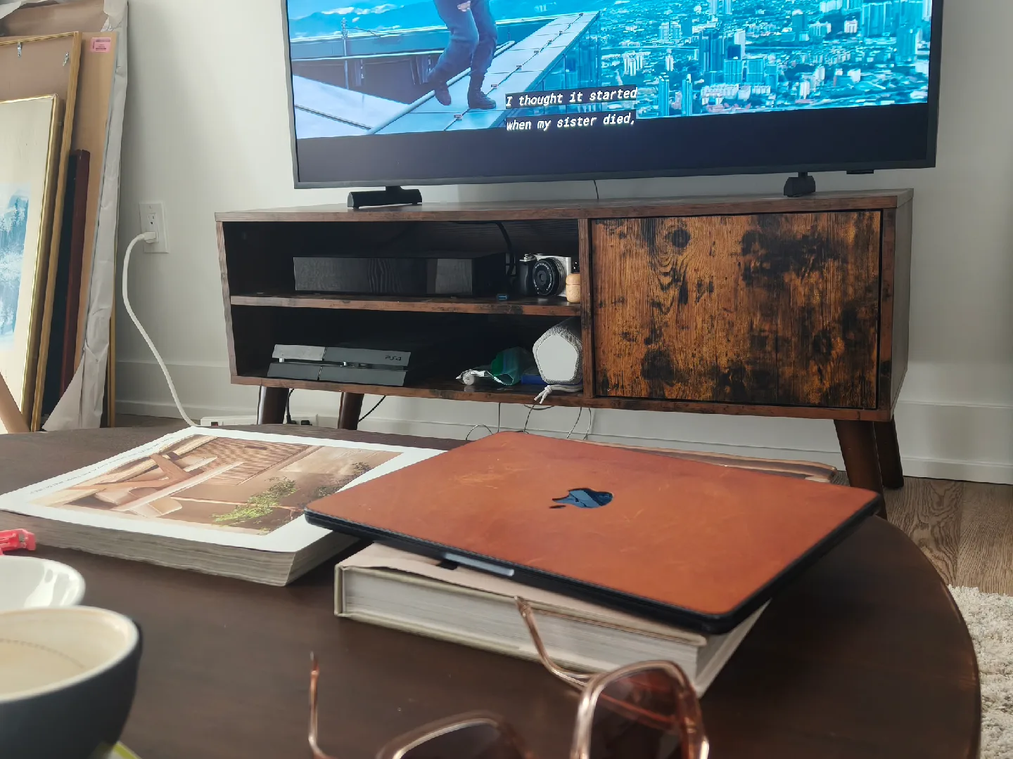 Rustic Brown Entertainment Unit image indicator(2)