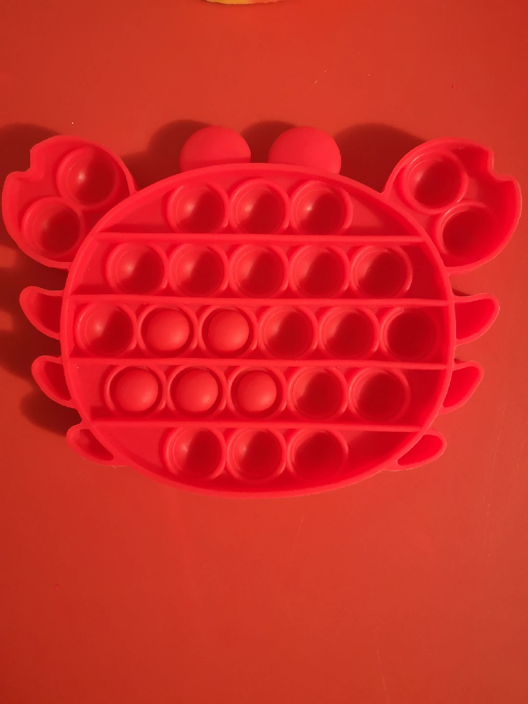 Red Crab Pop It Fidget Toy - photo 2