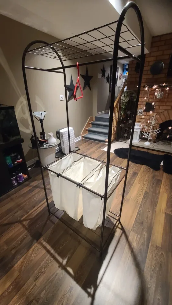 Laundry Sorter with Hanging Rack image indicator(8)