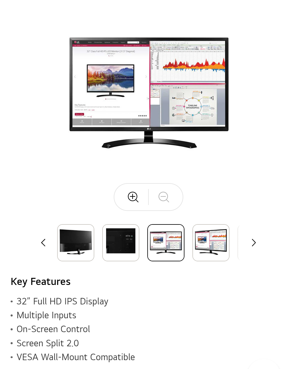 LG 32" Class Full HD IPS LED Monitor