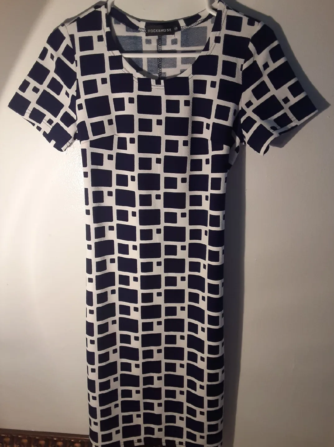 Rock & Rose Dress - White & Navy image indicator(3)