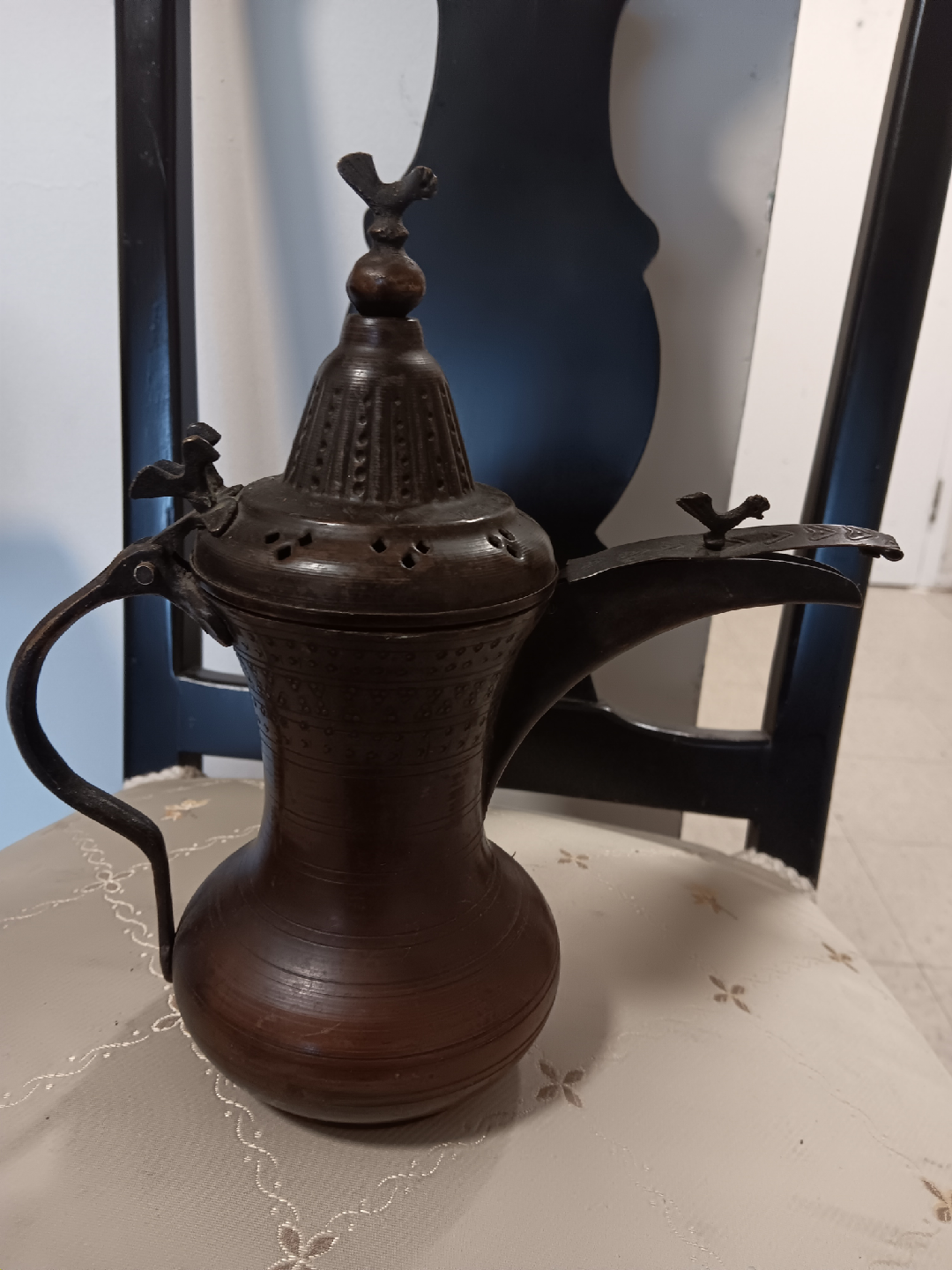 Vintage Turkish Copper Coffee Pot