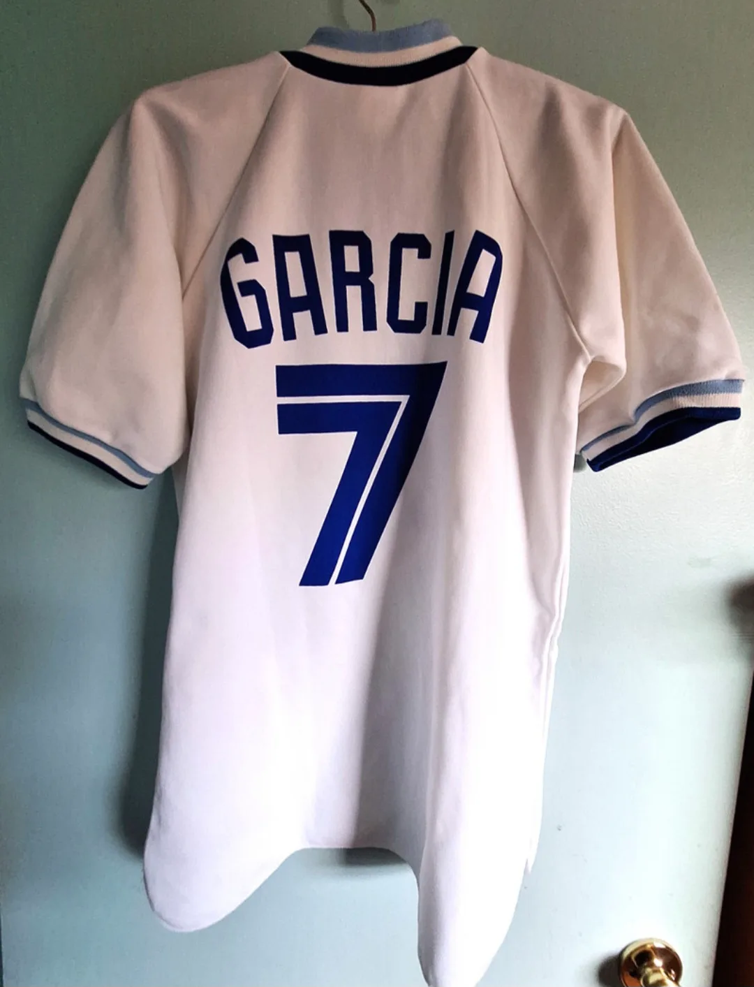 Vtg 80’s Toronto Blue Jays #7 DAMASO GARCIA Jersey LOGO Patch image indicator(2)