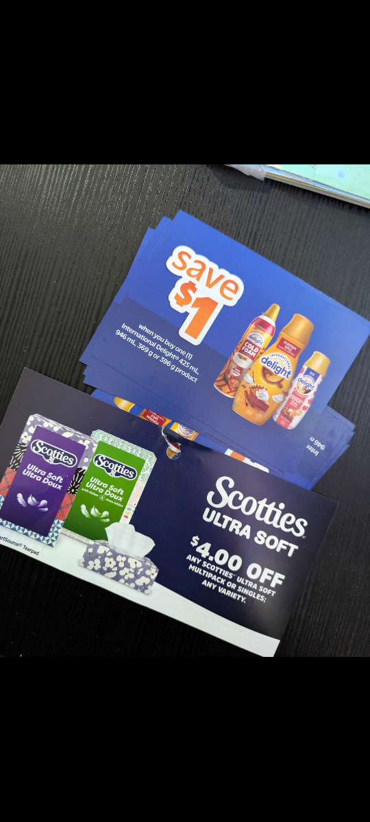 Scotties & International Delight Coupons