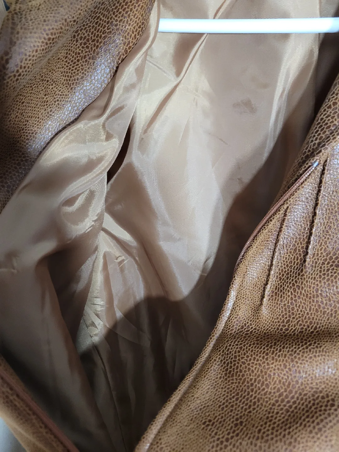 Allison Daley Brown Faux Leather Jacket - Size 12 image indicator(5)