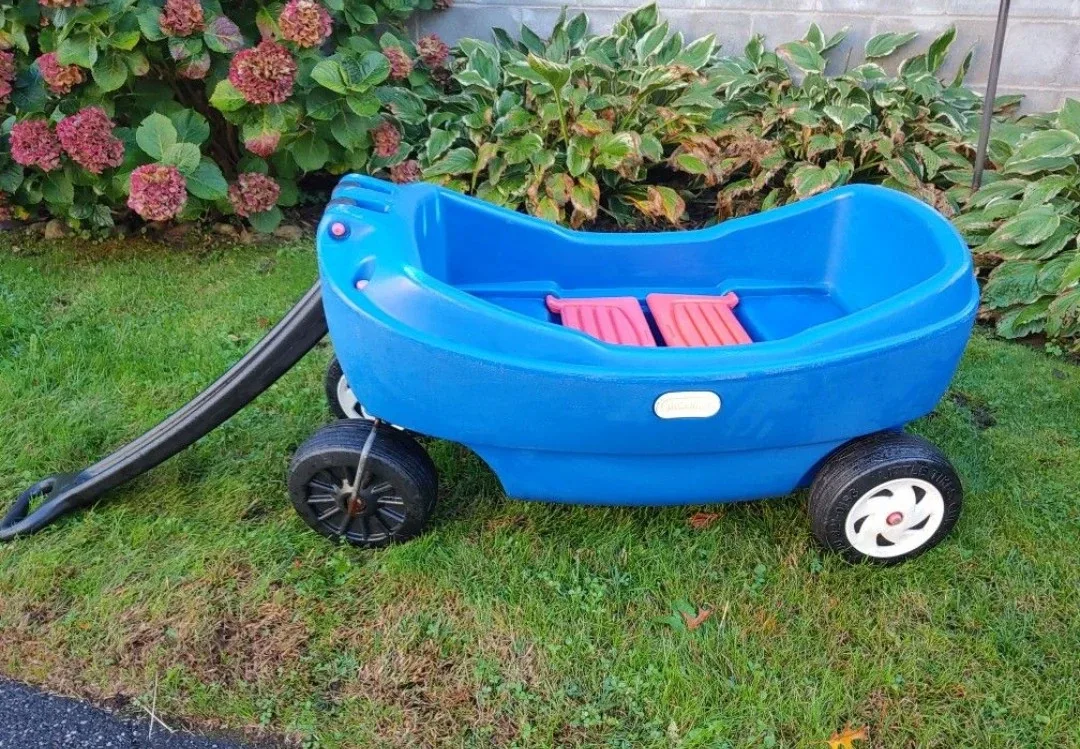 Little Tikes Blue Wagon with Seats image indicator(3)