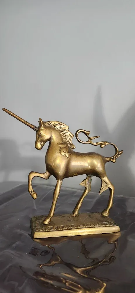 Solid Brass Unicorn Statue image indicator(2)