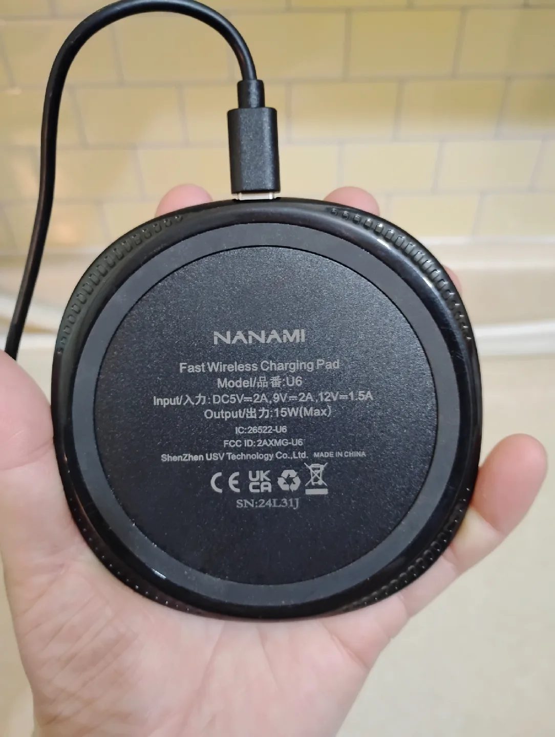 NANAMI Fast Wireless Charging Pad U6 image indicator(2)