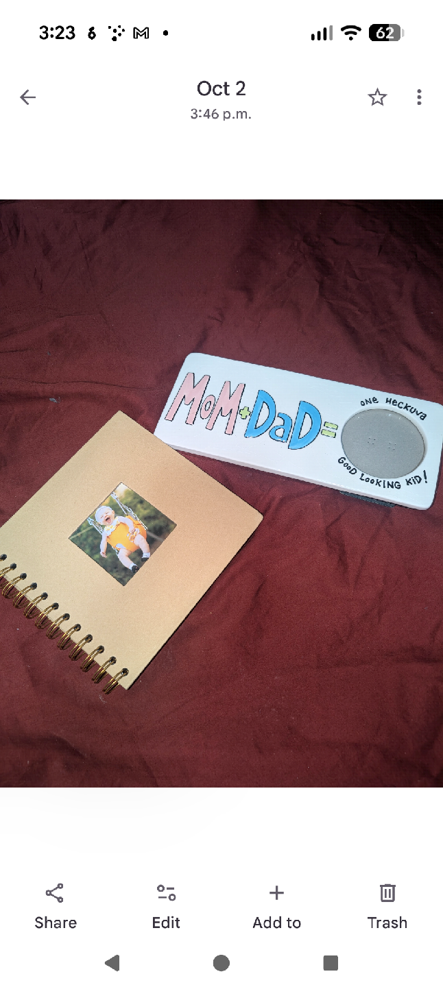 Mom & Dad Picture Frame & Baby Album