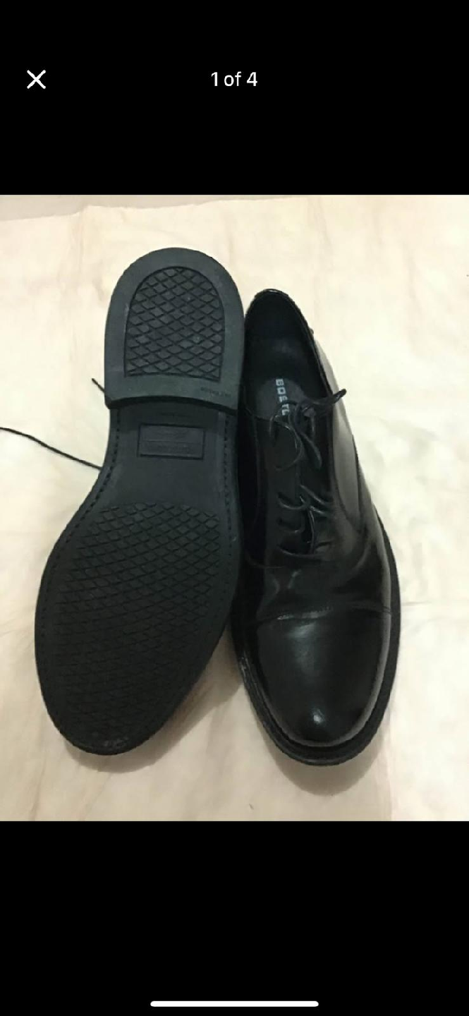 BOS Black Leather Dress Shoes Size 9 - photo 4