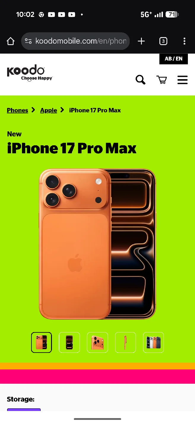 Apple iPhone 17 Pro Max (New)